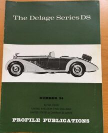 No: 34 - Delage Series D8 Profile Publications 1967