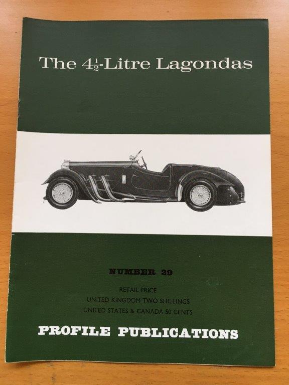 No: 29 - 4.5 litre Lagondas Profile Publications 1967
