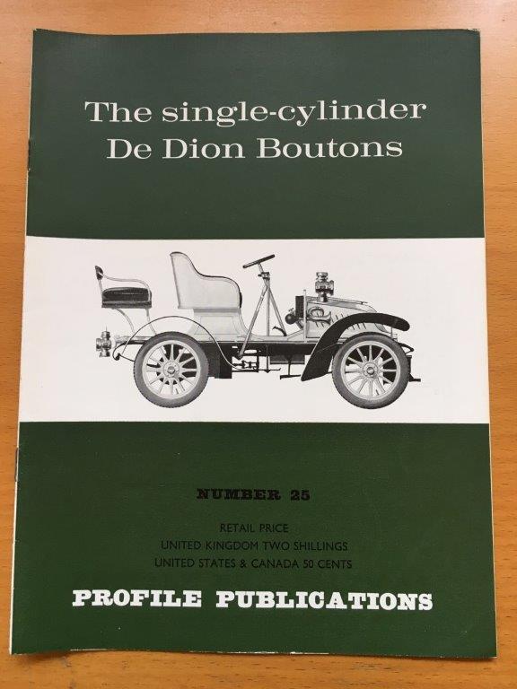 No: 25 - Single cylinder De Dion Boutons Profile Publications 1967
